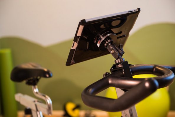 Mount an iPad Tablet on an Exercise Bike, Treadmill or Stair Climber Mount an iPad Tablet on an Exercise Bike, Treadmill or Stair Climber