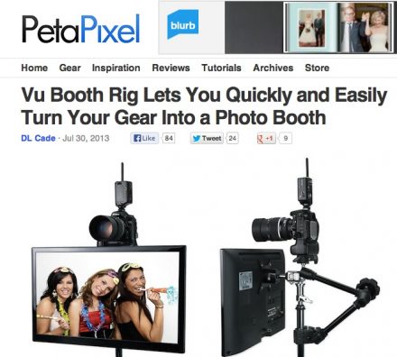 Vu Booth Tethered Setup featured on PetaPixel Vu Booth Tethered Setup featured on PetaPixel