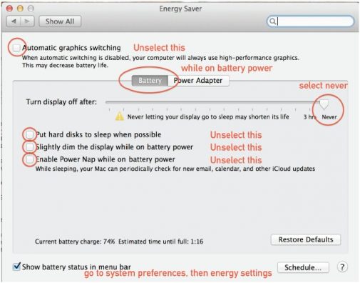 Tether-Friendly Settings for Apple MacBook and Mac Pro Tether-Friendly Settings for Apple MacBook and Mac Pro