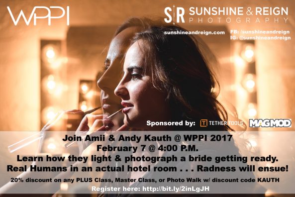 Amii and Andy Kauth Photo Walk at WPPI – Wedding & Portrait Photography Conference & Expo 2017 Amii and Andy Kauth Photo Walk at WPPI – Wedding & Portrait Photography Conference & Expo 2017