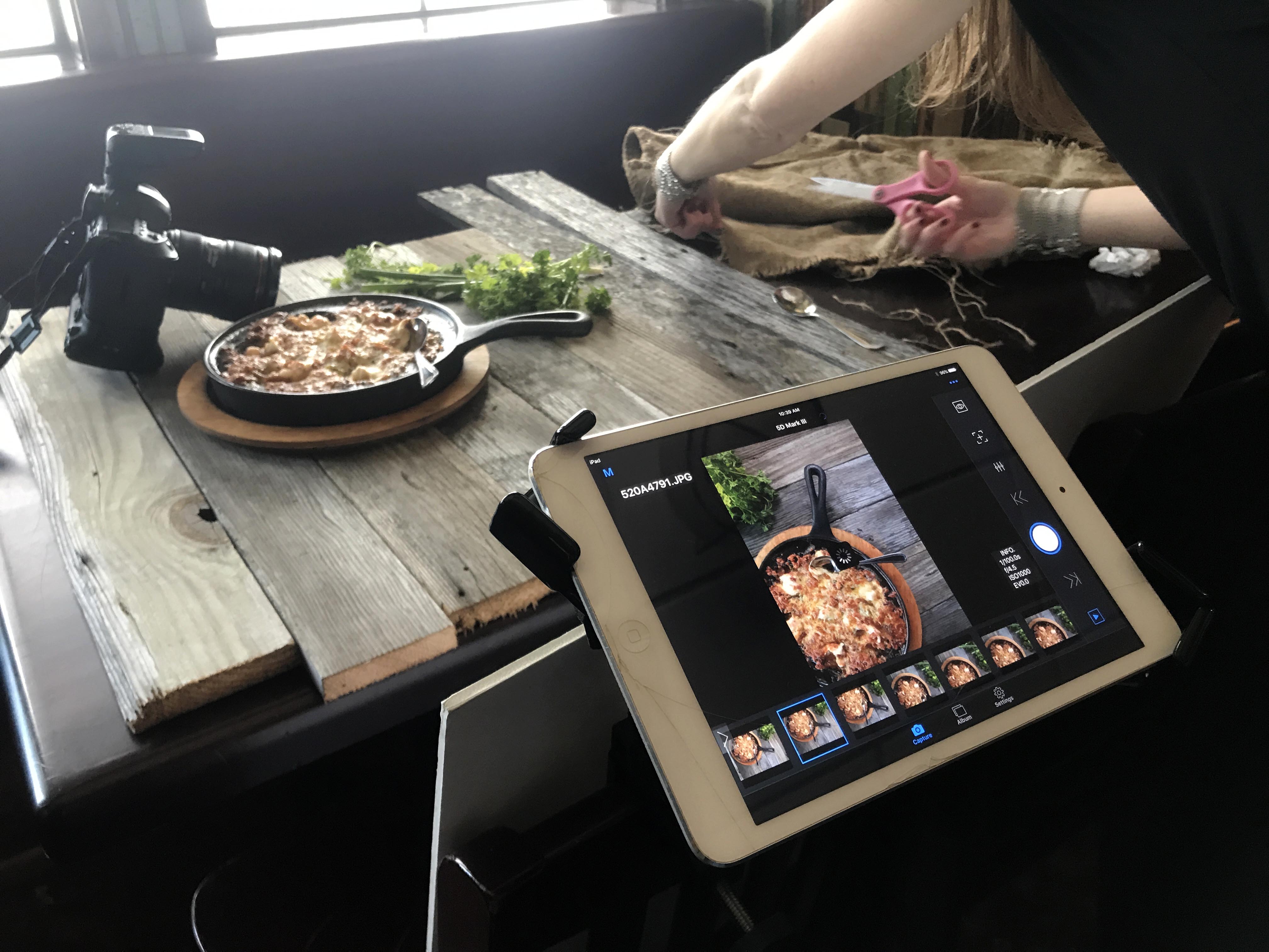 Food Photography Using the Case Air Wireless Tethering System Food Photography Using the Case Air Wireless Tethering System