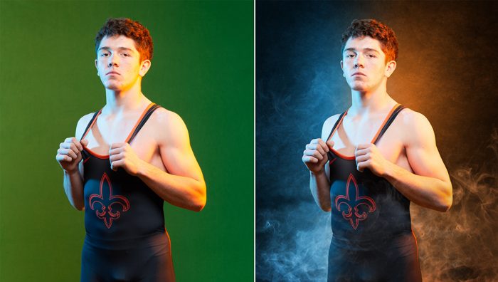 Behind-the-Scenes On Wrestler Composite Shoot Behind-the-Scenes On Wrestler Composite Shoot