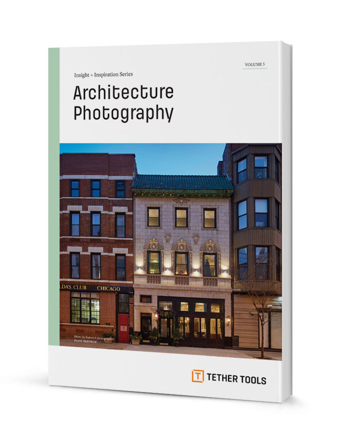 A book with a title that reads: Architecture Photography